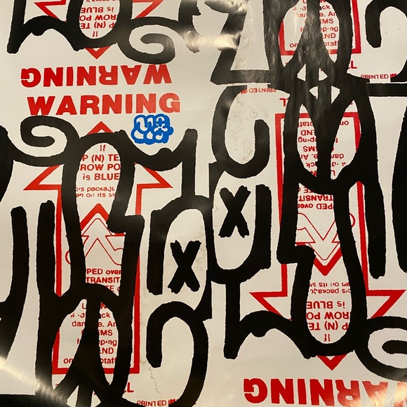 Supreme Other - MQ TIE signed tribute poster Barry McGee Kaws Irak Futura 2000 cost revs BNE